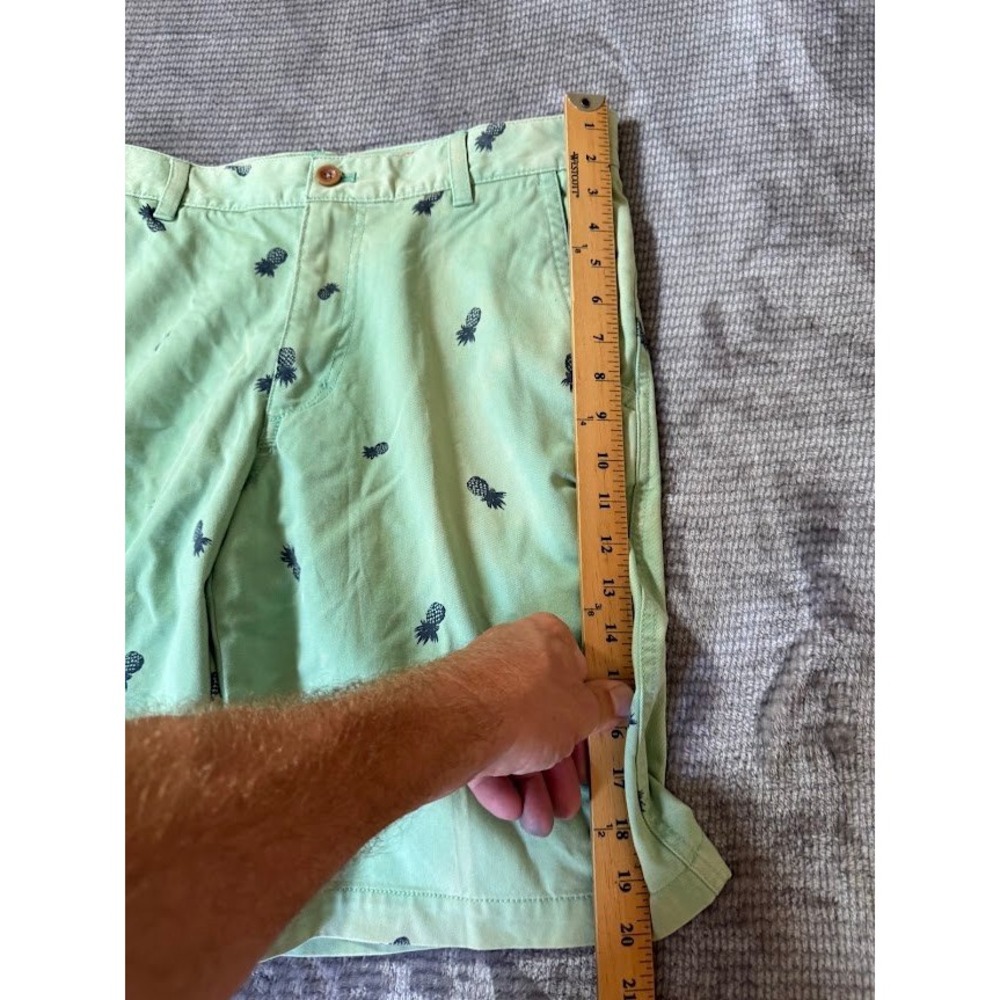 IZOD Saltwater Beachtown Shorts Mens 32X10 Mint Green Pineapple Embroidered. - Picture 7 of 7